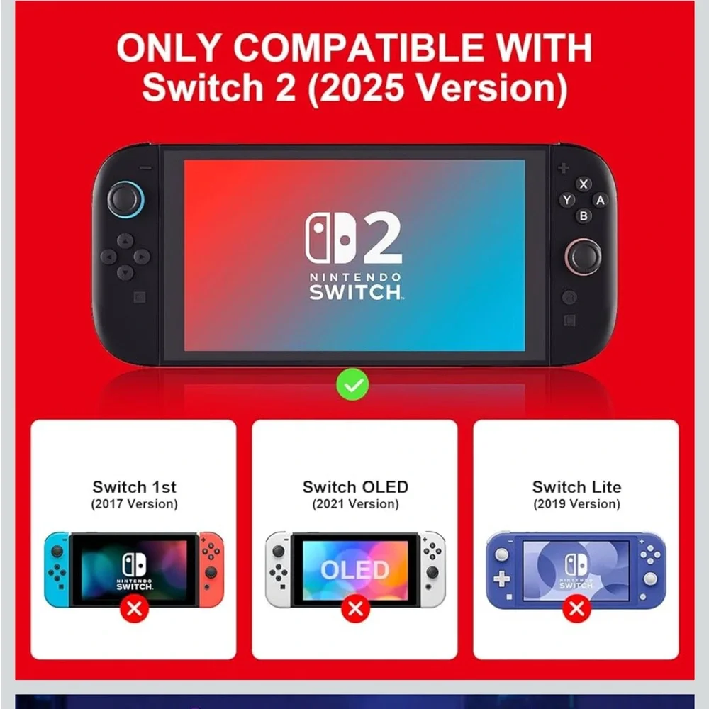 2 in 1 case For Nintendo Switch 2 2025 Cover Protector Anti-Scratch & Shock new